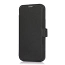 Push Window Double Buckle PU + Silicone Horizontal Flip Leather Case with Holder & Card Slot For iPhone XR(Black)
