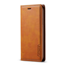 For iPhone 11 Pro LC.IMEEKE LC-001 Series PU + TPU Color Matching Frosted Horizontal Flip Leather Case with Holder & Card Slot(Brown)
