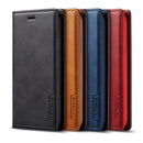 For iPhone 11 Pro LC.IMEEKE LC-001 Series PU + TPU Color Matching Frosted Horizontal Flip Leather Case with Holder & Card Slot(Brown)