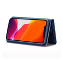 For iPhone 11 Pro Max LC.IMEEKE LC-001 Series PU + TPU Color Matching Frosted Horizontal Flip Leather Case with Holder & Card Slot(Blue)