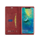 For Huawei Mate 20 Pro LC.IMEEKE LC-001 Series PU + TPU Color Matching Frosted Horizontal Flip Leather Case with Holder & Card Slot(Red)