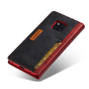 For Huawei Mate 20 Pro LC.IMEEKE LC-001 Series PU + TPU Color Matching Frosted Horizontal Flip Leather Case with Holder & Card Slot(Red)