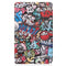 For Lenovo Tab M7 3rd Gen Colored Drawing Pattern Horizontal Flip Leather Case with Three-folding Holder(Graffiti)