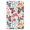 For Lenovo Tab M7 3rd Gen Colored Drawing Pattern Horizontal Flip Leather Case with Three-folding Holder(Color Butterfly)
