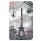 For Lenovo Tab M7 3rd Gen Colored Drawing Pattern Horizontal Flip Leather Case with Three-folding Holder(Retro Tower)