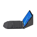 BM10 Diamond Texture Detachable Bluetooth Keyboard Leather Tablet Case with Pen Slot & Triangular Back Support For Lenovo Smart Tab M10 HPD Plus TB-X606F 10.3 inch(Black)