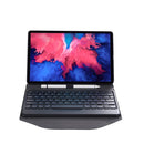 BM12 Diamond Texture Detachable Bluetooth Keyboard Leather Tablet Case with Pen Slot & Triangular Back Support For Lenovo Pad Plus 11 inch TB-J607F / Tab P11 11 inch TB-J606F(Black)