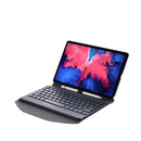 BM12 Diamond Texture Detachable Bluetooth Keyboard Leather Tablet Case with Pen Slot & Triangular Back Support For Lenovo Pad Plus 11 inch TB-J607F / Tab P11 11 inch TB-J606F(Black)