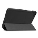 For Lenovo Tab M7 3rd Gen Custer Texture Horizontal Flip Leather Case with Three-folding Holder(Black)