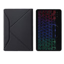 BM12S Backlight Edition Diamond Texture Detachable Bluetooth Keyboard Leather Tablet Case with Pen Slot & Triangular Back Support For Lenovo Pad Plus 11 inch TB-J607F / Tab P11 11 inch TB-J606F(Black)