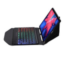 BM12S Backlight Edition Diamond Texture Detachable Bluetooth Keyboard Leather Tablet Case with Pen Slot & Triangular Back Support For Lenovo Pad Plus 11 inch TB-J607F / Tab P11 11 inch TB-J606F(Black)