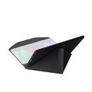 BM12S Backlight Edition Diamond Texture Detachable Bluetooth Keyboard Leather Tablet Case with Pen Slot & Triangular Back Support For Lenovo Pad Plus 11 inch TB-J607F / Tab P11 11 inch TB-J606F(Black White)