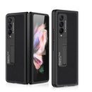 For Samsung Galaxy Z Fold3 5G GKK Ultra-thin Shockproof Leather Protective Case, with Holder(Black)