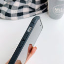 Acrylic + Color TPU Shockproof Case with Neck Lanyard For iPhone 13 Pro Max(Avocado Green)