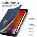 DUX DUCIS Domo Series Horizontal Flip Magnetic TPU + PU Leather Tablet Case with Three-folding Holder & Pen Slot For iPad Mini 6(Blue)