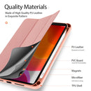 DUX DUCIS Domo Series Horizontal Flip Magnetic TPU + PU Leather Tablet Case with Three-folding Holder & Pen Slot For iPad Mini 6(Pink)