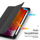 DUX DUCIS Domo Series Horizontal Flip Magnetic TPU + PU Leather Tablet Case with Three-folding Holder & Pen Slot For iPad Mini 6(Black)