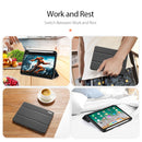 DUX DUCIS Domo Series Horizontal Flip Magnetic TPU + PU Leather Tablet Case with Three-folding Holder & Pen Slot For iPad Mini 6(Black)