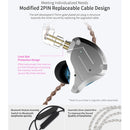 KZ ZS10 Pro 10-unit Ring Iron Gaming In-ear Wired Earphone, Standard Version(Black)