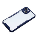 Acrylic + Color TPU Shockproof Case For iPhone 13(Dark Blue)