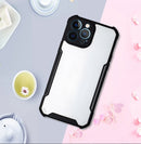 Acrylic + Color TPU Shockproof Case For iPhone 13 Pro(Black)