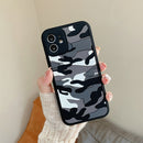 Camouflage Clouds Embossed Skin Feel Silicone Shockproof Case For iPhone 11(Black)