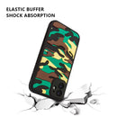 Camouflage Clouds Embossed Skin Feel Silicone Shockproof Case For iPhone 11(Black)