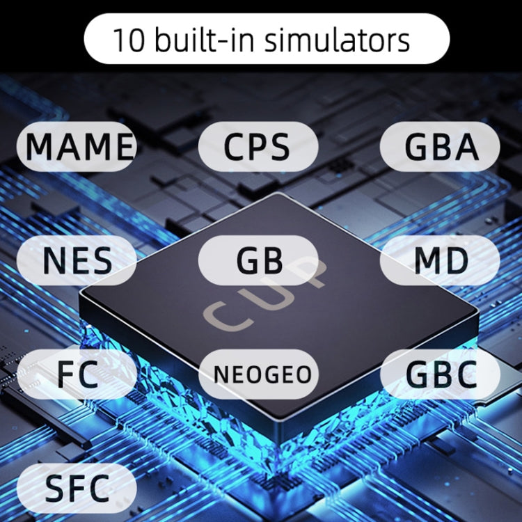 X20 mini Classic Games Handheld Game Console with 4.3 inch Screen & 8GB Memory(Yellow)