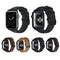 For Apple Watch Series 7 41mm / 6 & SE & 5 & 4 40mm / 3 & 2 & 1 38mm Oil Wax Genuine Leather Strap Watch Band(Red Brown)