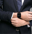 For Apple Watch Series 7 45mm / 6 & SE & 5 & 4 44mm / 3 & 2 & 1 42mm Oil Wax Genuine Leather Strap Watch Band(Red Brown)