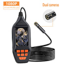 M30 1080P 5.5mm Dual Lens HD Industrial Digital Endoscope with 3.0 inch TFT Screen, Cable Length: 1m Hard Cable(Black)