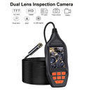 M30 1080P 5.5mm Dual Lens HD Industrial Digital Endoscope with 3.0 inch TFT Screen, Cable Length: 1m Hard Cable(Black)