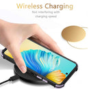 For Tecno Camon 17P Dream PU + TPU Four-corner Shockproof Back Cover Case with Card Slots & Holder(Purple)