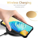 For Tecno Camon 17P Dream PU + TPU Four-corner Shockproof Back Cover Case with Card Slots & Holder(Black)