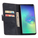 For Samsung Galaxy S10 Reverse Buckle Horizontal Flip PU Leather Case with Holder & Card Slot & Wallet(Black)