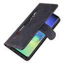 For Samsung Galaxy S10 Reverse Buckle Horizontal Flip PU Leather Case with Holder & Card Slot & Wallet(Black)
