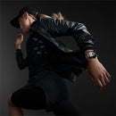 For Apple Watch 5 & 4 44mm / 3 & 2 & 1 42mm RedPepper IP68 Waterproof Screen Protector + Watchband + Protective Case(Black)