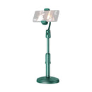 Desktop Stand Mobile Phone Tablet Live Broadcast Stand Telescopic Disc Stand, Style:Holder + Remote Control(Green)