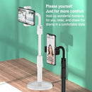 Desktop Stand Mobile Phone Tablet Live Broadcast Stand Telescopic Disc Stand, Style:Holder + Remote Control(White)