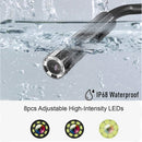 M50 1080P 8mm Single Lens HD Industrial Digital Endoscope with 5.0 inch IPS Screen, Cable Length:1m Hard Cable(Orange)