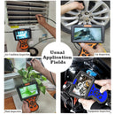 M50 1080P 8mm Single Lens HD Industrial Digital Endoscope with 5.0 inch IPS Screen, Cable Length:1m Hard Cable(Orange)