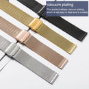 18mm 304 Stainless Steel Double Buckles Watch Band(Rose Gold)