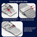 18mm 304 Stainless Steel Double Buckles Watch Band(Silver)