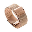 20mm 304 Stainless Steel Double Buckles Watch Band(Rose Gold)