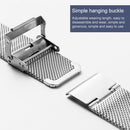 20mm 304 Stainless Steel Double Buckles Watch Band(Black)