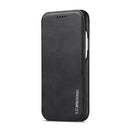 For iPhone 11Pro Max Hon Ancient Series Leather Case with Card Slots & Holder & Wallet(Black)