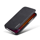 For iPhone 11Pro Max Hon Ancient Series Leather Case with Card Slots & Holder & Wallet(Black)