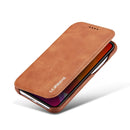 For iPhone 11Pro Max Hon Ancient Series Leather Case with Card Slots & Holder & Wallet(Brown)