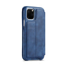 For iPhone 11Pro Max Hon Ancient Series Leather Case with Card Slots & Holder & Wallet(Blue)