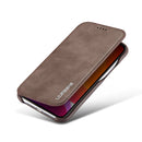 For iPhone 11Pro Max Hon Ancient Series Leather Case with Card Slots & Holder & Wallet(Coffee)